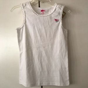 NWT Crazy 8 Girls White Tank Top with Watermelon